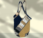 Navy Trails Tote Bag