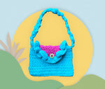 Aqua Ruffle Purse